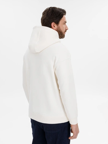 Худи оверсайз унисекс Snuggie, молочно-белое Худи оверсайз унисекс Snuggie, молочно-белое