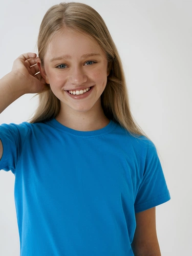 Футболка детская T-Bolka Kids, бирюзовая Футболка детская T-Bolka Kids, бирюзовая