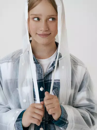 Дождевик детский RainDrop Kids, белый Дождевик детский RainDrop Kids, белый