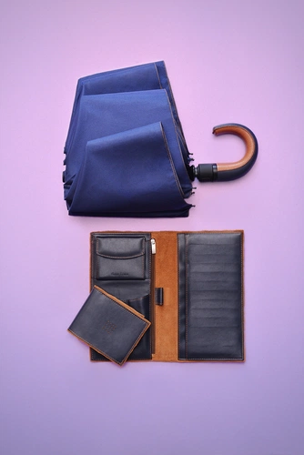 Складной зонт Palermo, темно-синий Складной зонт Palermo, темно-синий