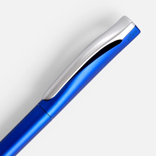 Ручка шариковая Pin Silver, синий металлик Ручка шариковая Pin Silver, синий металлик