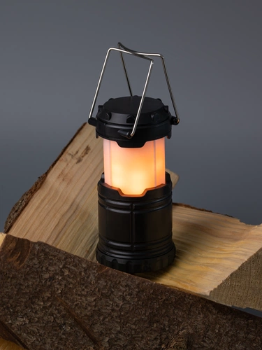Кемпинговый фонарь с имитацией пламени Lindau Flame, черный Кемпинговый фонарь с имитацией пламени Lindau Flame, черный