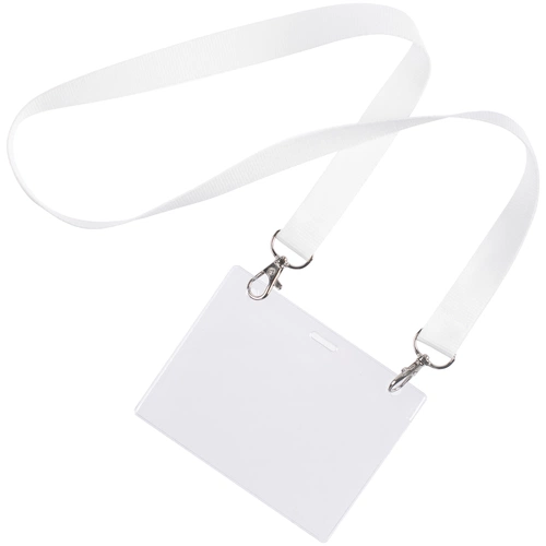 Карман для бейджа Lucid, горизонтальный, из фактурного ПВХ Карман для бейджа Lucid, горизонтальный, из фактурного ПВХ