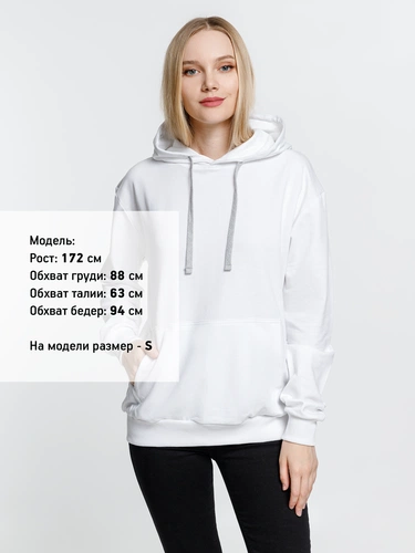 Толстовка с капюшоном Kirenga, белая (белоснежная) Толстовка с капюшоном Kirenga, белая (белоснежная)