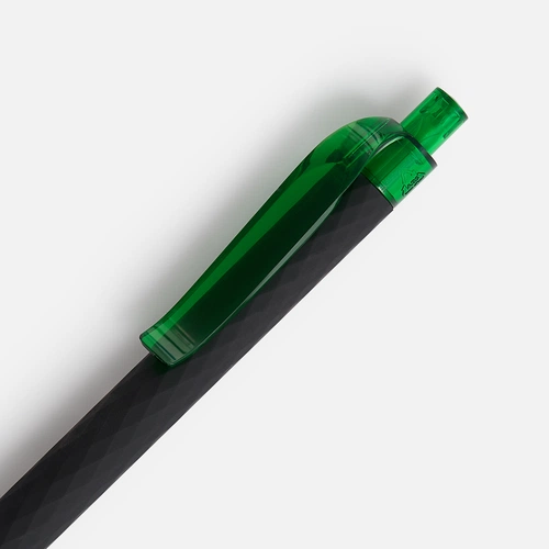 Ручка шариковая Prodir QS01 PRT-T Soft Touch, черная с зеленым Ручка шариковая Prodir QS01 PRT-T Soft Touch, черная с зеленым