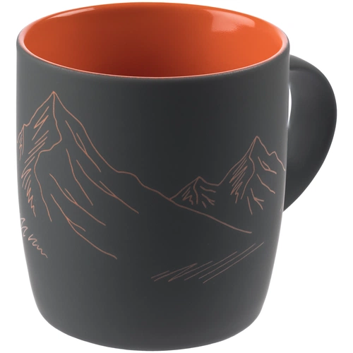 Кружка Surprise Touch с гравировкой «Горы», оранжевая Кружка Surprise Touch с гравировкой «Горы», оранжевая