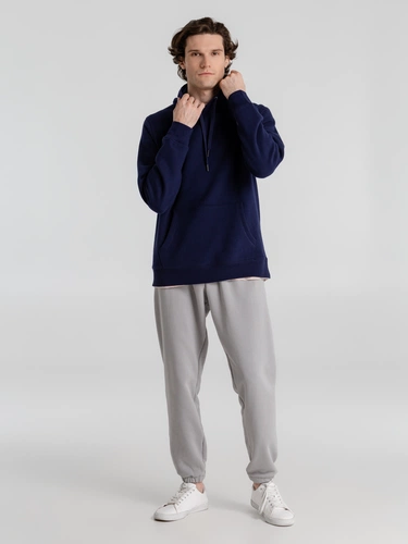 Толстовка с капюшоном унисекс King, темно-синяя Толстовка с капюшоном унисекс King, темно-синяя