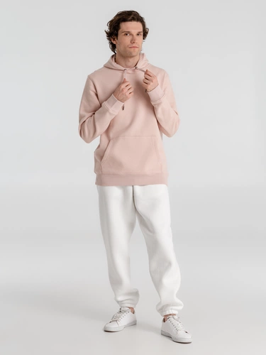 Толстовка с капюшоном унисекс King, розовая Толстовка с капюшоном унисекс King, розовая