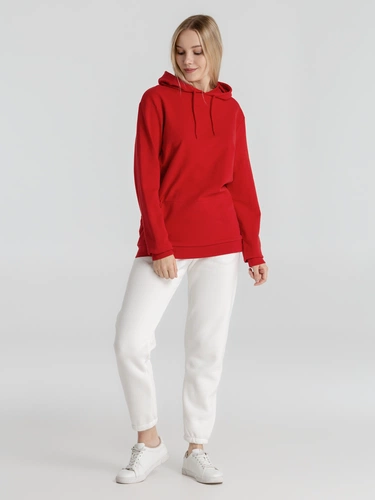 Толстовка с капюшоном унисекс Hoodie, красная Толстовка с капюшоном унисекс Hoodie, красная