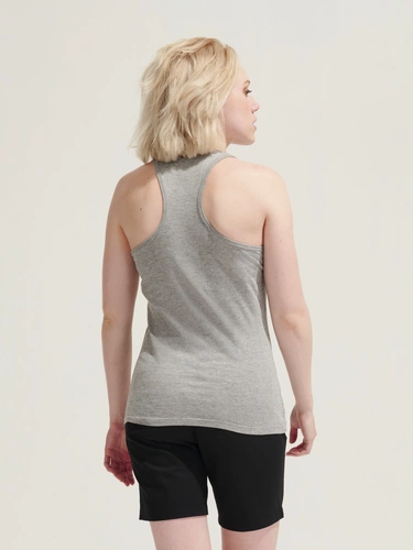 Майка женская Justin Women, черная Майка женская Justin Women, черная