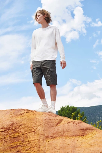 Футболка унисекс с длинным рукавом Pioneer LSL, красная Футболка унисекс с длинным рукавом Pioneer LSL, красная