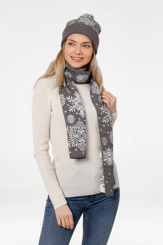 Шарф Snow Fairy, серый Шарф Snow Fairy, серый