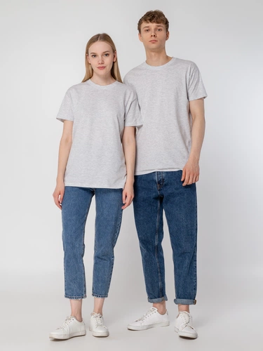 Футболка унисекс Regent 150, светло-серый меланж Футболка унисекс Regent 150, светло-серый меланж