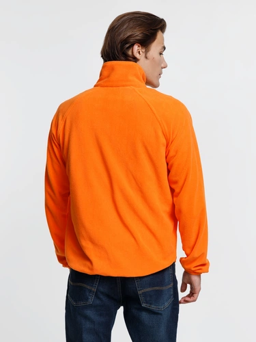 Куртка флисовая унисекс Fliska, оранжевая Куртка флисовая унисекс Fliska, оранжевая