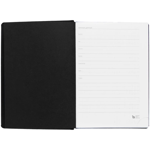 Ежедневник Mobile на заказ, недатированный, черно-синий Ежедневник Mobile на заказ, недатированный, черно-синий