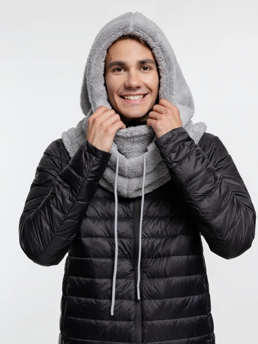 Балаклава-капюшон Flocky, серая Балаклава-капюшон Flocky, серая