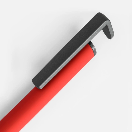 Ручка шариковая Standic с подставкой для телефона, красная Ручка шариковая Standic с подставкой для телефона, красная