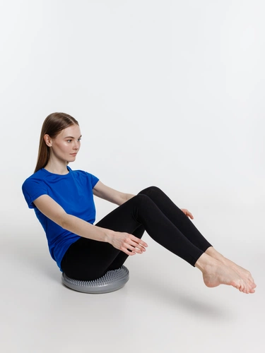 Массажная балансировочная подушка Balansa, серая Массажная балансировочная подушка Balansa, серая