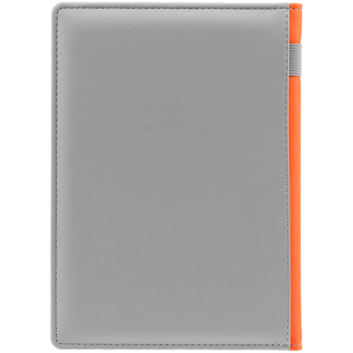 Ежедневник Spain Shall на заказ, недатированный, серый с оранжевым Ежедневник Spain Shall на заказ, недатированный, серый с оранжевым