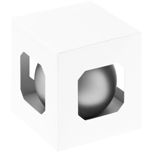 Елочный шар Finery Matt, 8 см, матовый серебристый Елочный шар Finery Matt, 8 см, матовый серебристый