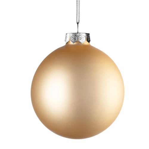 Елочный шар Finery Matt, 10 см, матовый золотистый Елочный шар Finery Matt, 10 см, матовый золотистый