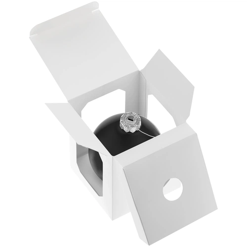 Елочный шар Finery Matt, 10 см, матовый черный Елочный шар Finery Matt, 10 см, матовый черный