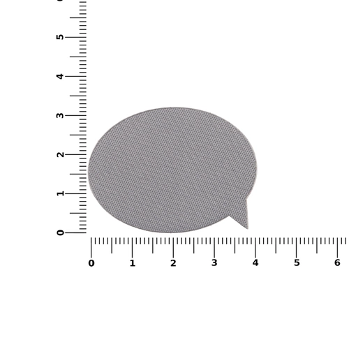 Наклейка тканевая Lunga Bubble, M, серая Наклейка тканевая Lunga Bubble, M, серая