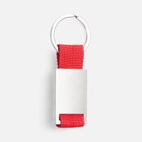 Брелок Inlet с тканевой вставкой, красный