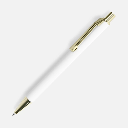 Ручка шариковая Lobby Soft Touch Gold, белая Ручка шариковая Lobby Soft Touch Gold, белая