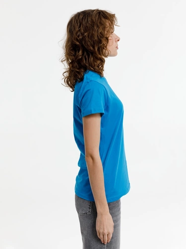 Футболка женская T-bolka Lady, бирюзовая Футболка женская T-bolka Lady, бирюзовая