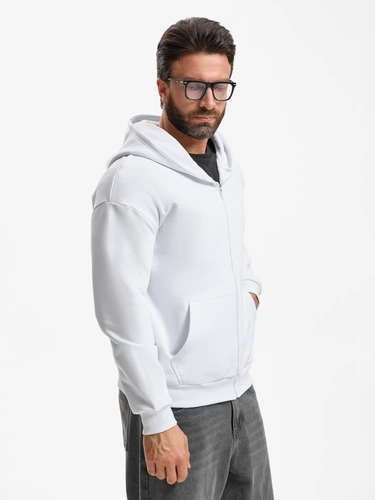 Толстовка унисекс оверсайз Sartoro, белая Толстовка унисекс оверсайз Sartoro, белая