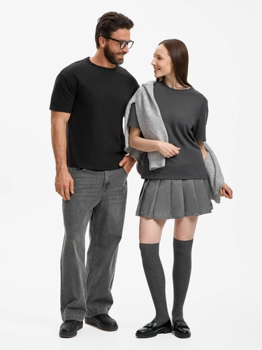 Футболка унисекс Durington, черная Футболка унисекс Durington, черная