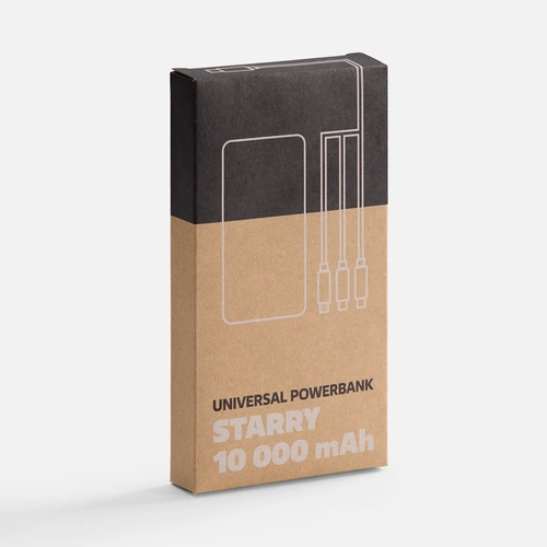 Аккумулятор Uniscend Starry, 10000 мАч, черный Аккумулятор Uniscend Starry, 10000 мАч, черный