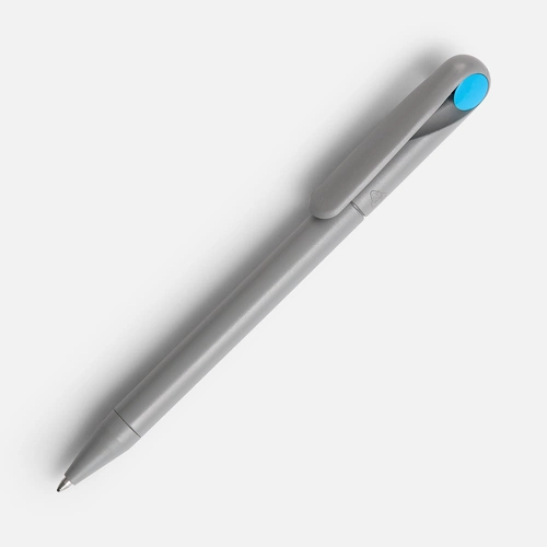 Ручка шариковая Prodir DS1 TMM Dot, серая с голубым Ручка шариковая Prodir DS1 TMM Dot, серая с голубым