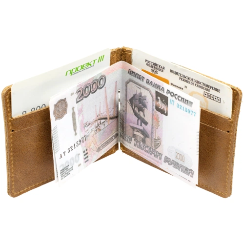 Зажим для купюр Apache, светло-коричневый (camel) Зажим для купюр Apache, светло-коричневый (camel)