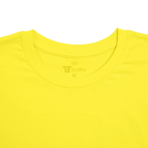 Футболка унисекс T-bolka 140, желтая Футболка унисекс T-bolka 140, желтая