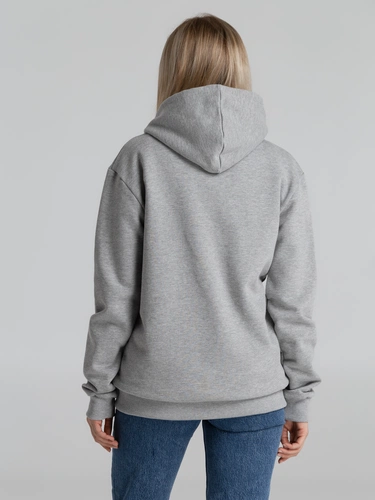 Толстовка на молнии с капюшоном Unit Siverga Heavy, серый меланж Толстовка на молнии с капюшоном Unit Siverga Heavy, серый меланж