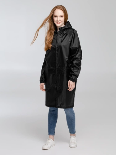 Дождевик с карманами «Плащ, плащ», черный Дождевик с карманами «Плащ, плащ», черный