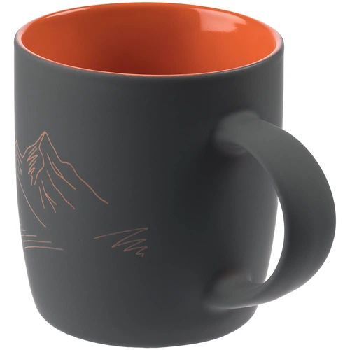 Кружка Surprise Touch с гравировкой «Горы», оранжевая Кружка Surprise Touch с гравировкой «Горы», оранжевая