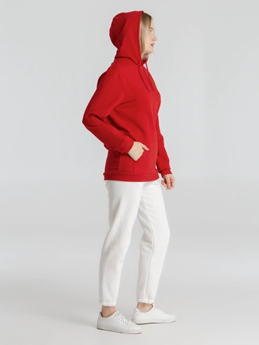 Толстовка с капюшоном унисекс Hoodie, красная Толстовка с капюшоном унисекс Hoodie, красная