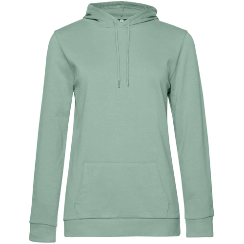 Толстовка с капюшоном женская Hoodie, серо-зеленая Толстовка с капюшоном женская Hoodie, серо-зеленая