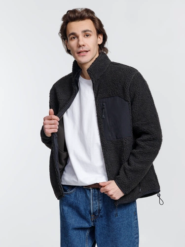 Куртка унисекс Fury, темно-серая (графит) Куртка унисекс Fury, темно-серая (графит)