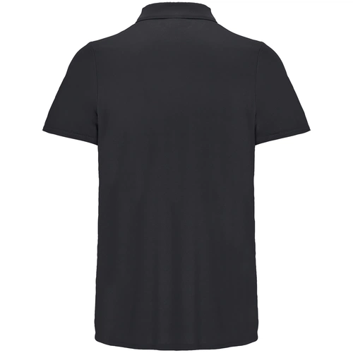 Рубашка поло унисекс Pitcher, черная Рубашка поло унисекс Pitcher, черная