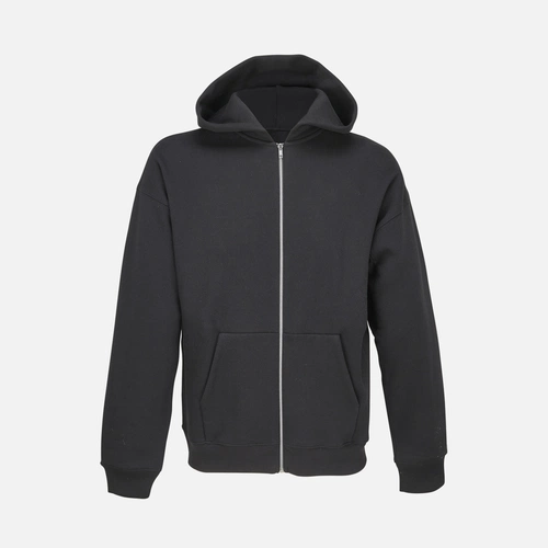 Толстовка унисекс на молнии Jelo, черная Толстовка унисекс на молнии Jelo, черная