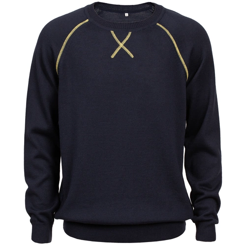 Джемпер Stitch с контрастной отделкой, синий с зеленым Джемпер Stitch с контрастной отделкой, синий с зеленым