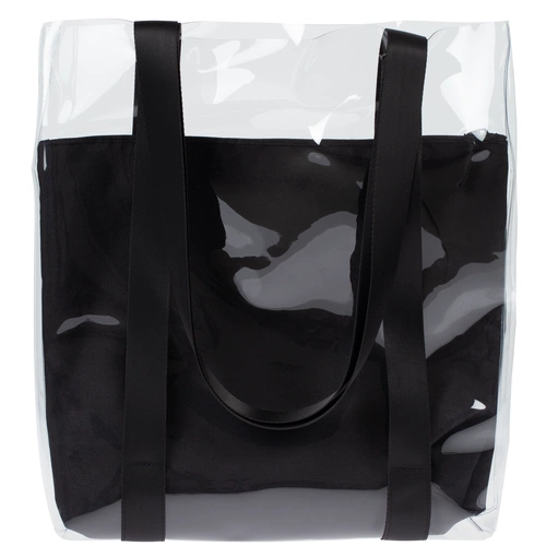 Шопер Clarity с черным органайзером, прозрачный Шопер Clarity с черным органайзером, прозрачный