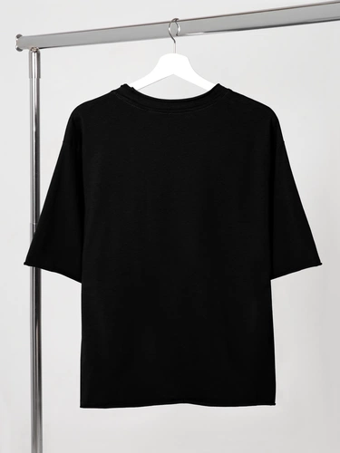 Футболка оверсайз Vozduh 2.0, черная Футболка оверсайз Vozduh 2.0, черная