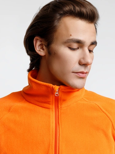 Куртка флисовая унисекс Fliska, оранжевая Куртка флисовая унисекс Fliska, оранжевая