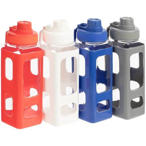 Бутылка для воды Square Fair, серая Бутылка для воды Square Fair, серая