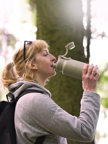 Термобутылка Fujisan XL 2.0, серая Термобутылка Fujisan XL 2.0, серая